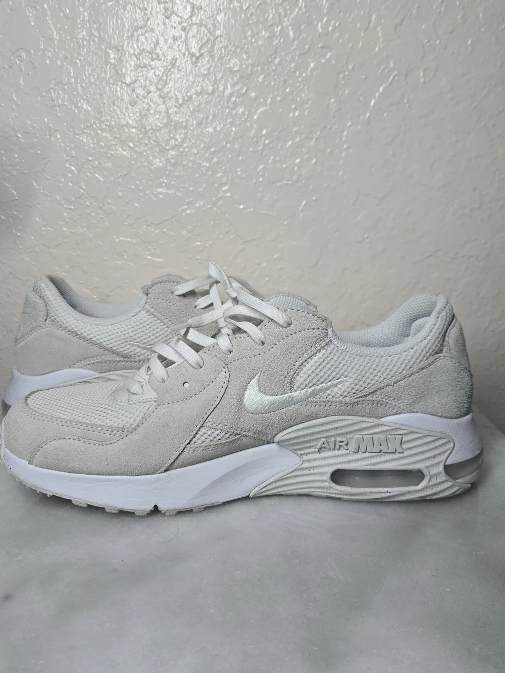 Nike Air Max Excee Womens Sneakers in Tan/Beige White Size 10